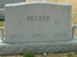 Emma <I>Frey</I> Becker 