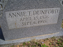 Tempest Ann “Annie” <I>Tomberlin</I> Dunford 
