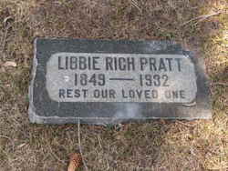 Elizabeth “Libbie” <I>Rich</I> Pratt 