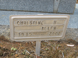 Christine <I>Hairston</I> Allen 