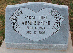 Sarah June <I>Rogers</I> Armpriester 