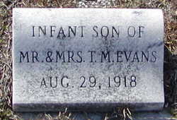 Infant Son Evans 