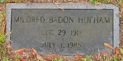 Mildred <I>Badon</I> Hufham 