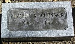 Elizabeth Sara <I>Kutz</I> Hollenback 