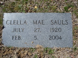 Clella Mae <I>Davis</I> Sauls 