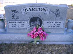 Lola <I>Owens</I> Barton 