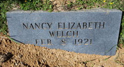 Nancy Elizabeth “Sally” <I>Pugh</I> Welch 