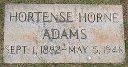 Hortense <I>Horne</I> Adams 