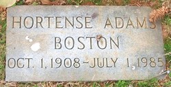 Hortense <I>Adams</I> Boston 
