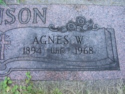 Agnes Winifred <I>Lindstrom</I> Benson 
