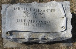 Harold Lee Alexander 