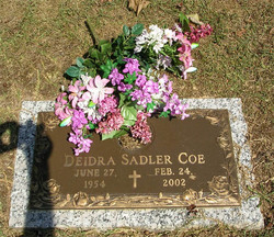Deidra Ann “DeeDee” <I>Sadler</I> Coe 