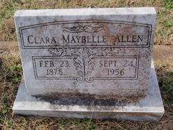 Clara Maybelle <I>Witt</I> Allen 