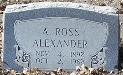 Albert Ross Alexander 