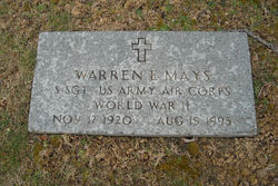 Sgt Warren E. Mays 
