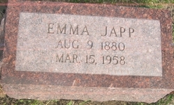 Emma J <I>Schmuck</I> Japp 
