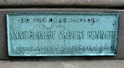 Annie Blanche Calvert Bennett 