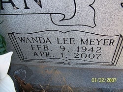 Wanda Lee <I>Meyer</I> Beeman 