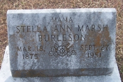 Stella Ann <I>Marsh</I> Burleson 