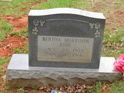 Bertha Mae <I>Morrison</I> Ashe 