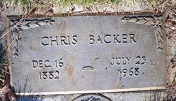 Christopher “Chris” Backer 