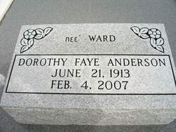 Dorothy Faye <I>Ward</I> Anderson 
