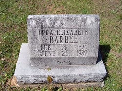 Orra Elizabeth Barbee 
