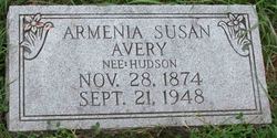 Armenia Susan <I>Hutson</I> Avery 