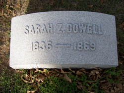 Sarah Zalinda <I>White</I> Dowell 