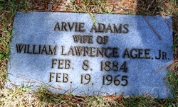 Arvie <I>Adams</I> Agee 