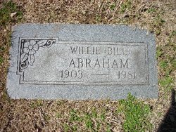 Willie R “Bill” Abraham 