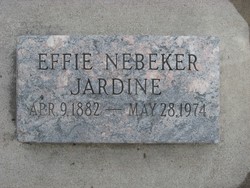 Effie <I>Nebeker</I> Jardine 