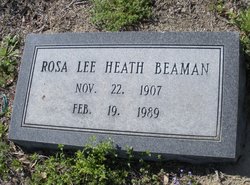 Rosa Lee <I>Heath</I> Beaman 