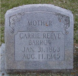 Carrie Belmont <I>Reeve</I> Barrow 