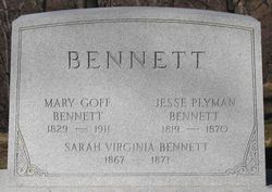 Mary Jane <I>Goff</I> Bennett 