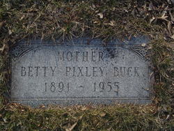 Cora Elizabeth “Betty” <I>Pixley</I> Buck 