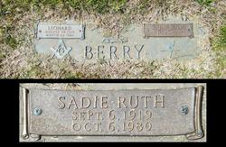 Sadie Ruth <I>Swanger</I> Berry 