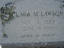 Clara M <I>Appling</I> Lawson 