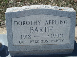 Dorothy Oretha <I>Brooks</I> Appling Barth 