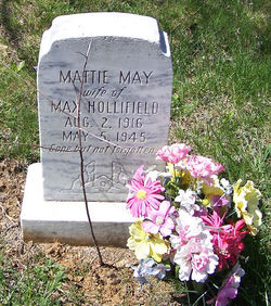 Mattie May <I>Rogers</I> Hollifield 