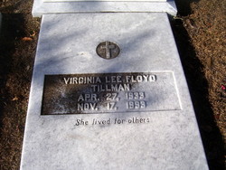Virginia Lee <I>Floyd</I> Tillman 