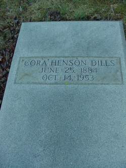 Cora Elizabeth <I>Henson</I> Dills 