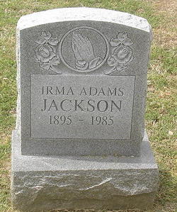 Irma Winslow Gertrude <I>Adams</I> Jackson 