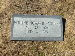 Pauline <I>Howard</I> Sanders 