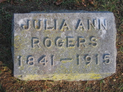 Julia Ann <I>Champlin</I> Rogers 