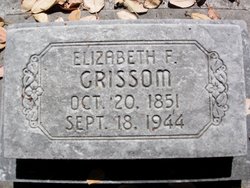 Elizabeth Frances <I>Burns</I> Grissom 