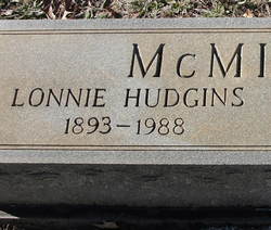 Lonnie <I>Hudgins</I> McMillan 