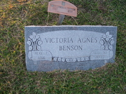 Victoria Agnes <I>Haynes</I> Benson 