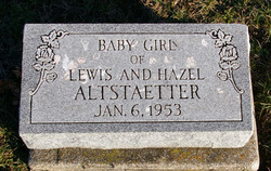 Infant Daughter Altstaetter 