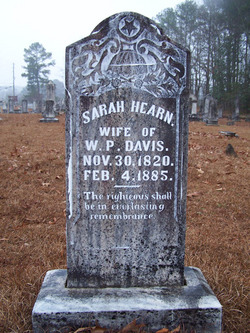 Sarah <I>Hearn</I> Davis 